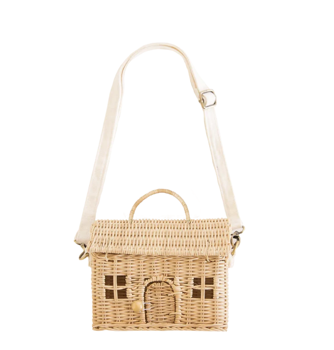 Olli Ella Rattan Casa Bag