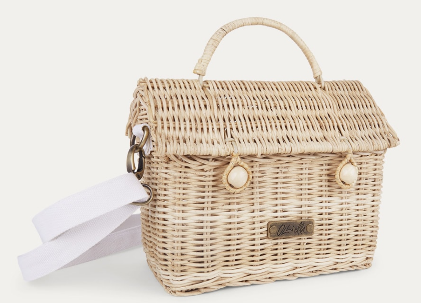 Olli Ella Rattan Casa Bag