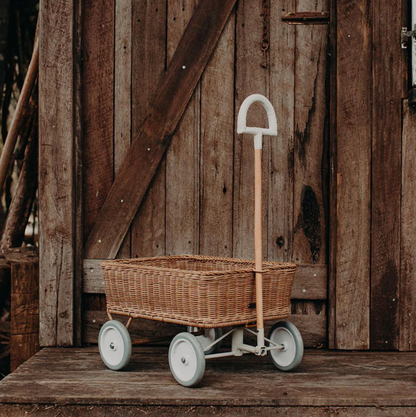 Olli Ella Rattan Wonder Wagon Natural