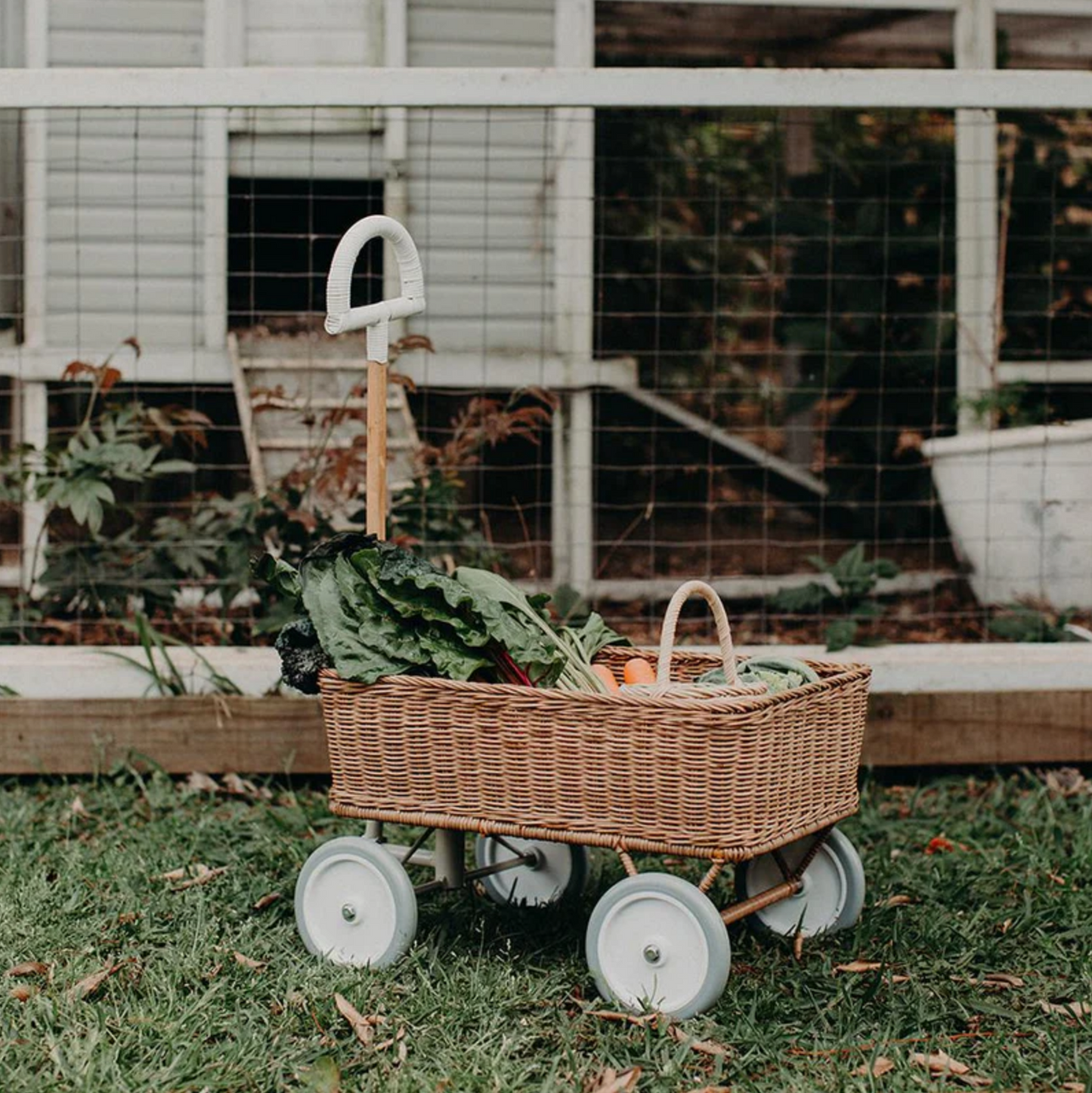 Olli Ella Rattan Wonder Wagon Natural